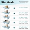 image:imageLE SURE Cooling Dog Beds Large Sized Dog QMaxgt05 Cooling Mat with Removable Washable Cover Breathable Orthopedic Egg Crate Foam NonSlip Summer Pad for ActiveSeniorLongHaired Pets 35x22 InchCooling Gray