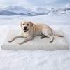 image:imageLE SURE Cooling Dog Beds Large Sized Dog QMaxgt05 Cooling Mat with Removable Washable Cover Breathable Orthopedic Egg Crate Foam NonSlip Summer Pad for ActiveSeniorLongHaired Pets 35x22 InchCooling Gray