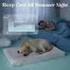 image:imageLE SURE Cooling Dog Beds Large Sized Dog QMaxgt05 Cooling Mat with Removable Washable Cover Breathable Orthopedic Egg Crate Foam NonSlip Summer Pad for ActiveSeniorLongHaired Pets 35x22 InchCooling Gray