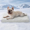 image:imageLE SURE Cooling Dog Beds Large Sized Dog QMaxgt05 Cooling Mat with Removable Washable Cover Breathable Orthopedic Egg Crate Foam NonSlip Summer Pad for ActiveSeniorLongHaired Pets 35x22 InchCooling Gray
