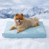 image:imageLE SURE Cooling Dog Beds Large Sized Dog QMaxgt05 Cooling Mat with Removable Washable Cover Breathable Orthopedic Egg Crate Foam NonSlip Summer Pad for ActiveSeniorLongHaired Pets 35x22 InchCooling Blue