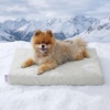 image:imageLE SURE Cooling Dog Beds Large Sized Dog QMaxgt05 Cooling Mat with Removable Washable Cover Breathable Orthopedic Egg Crate Foam NonSlip Summer Pad for ActiveSeniorLongHaired Pets 35x22 InchCooling Gray