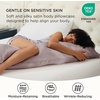 image:imageBedsure Satin Pillowcases Similar to Silk Pillow Cases Queen Size Set of 2 Pure White Cooling Pillow Case for Sleeping Women with Envelope Closure Gifts for Women Men 20x30 Inches 2pcs19  Dusty Rose