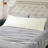 image:imageBedsure Satin Pillowcases Similar to Silk Pillow Cases Queen Size Set of 2 Pure White Cooling Pillow Case for Sleeping Women with Envelope Closure Gifts for Women Men 20x30 Inches 2pcs09  Ivory