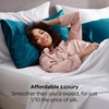 image:imageBedsure Satin Pillowcases Similar to Silk Pillow Cases Queen Size Set of 2 Pure White Cooling Pillow Case for Sleeping Women with Envelope Closure Gifts for Women Men 20x30 Inches 2pcs14  Teal