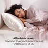 image:imageBedsure Satin Pillowcases Similar to Silk Pillow Cases Queen Size Set of 2 Pure White Cooling Pillow Case for Sleeping Women with Envelope Closure Gifts for Women Men 20x30 Inches 2pcs09  Ivory