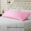 image:imageBedsure Satin Pillowcases Similar to Silk Pillow Cases Queen Size Set of 2 Pure White Cooling Pillow Case for Sleeping Women with Envelope Closure Gifts for Women Men 20x30 Inches 2pcs04  Pink