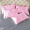 image:imageBedsure Satin Pillowcases Similar to Silk Pillow Cases Queen Size Set of 2 Pure White Cooling Pillow Case for Sleeping Women with Envelope Closure Gifts for Women Men 20x30 Inches 2pcs04  Pink