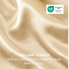 image:imageBedsure Satin Pillowcases Similar to Silk Pillow Cases Queen Size Set of 2 Pure White Cooling Pillow Case for Sleeping Women with Envelope Closure Gifts for Women Men 20x30 Inches 2pcs29  Champagne