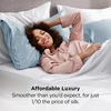 image:imageBedsure Satin Pillowcases Similar to Silk Pillow Cases Queen Size Set of 2 Pure White Cooling Pillow Case for Sleeping Women with Envelope Closure Gifts for Women Men 20x30 Inches 2pcs23  Stone Blue