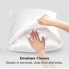 image:imageBedsure Satin Pillowcases Similar to Silk Pillow Cases Queen Size Set of 2 Pure White Cooling Pillow Case for Sleeping Women with Envelope Closure Gifts for Women Men 20x30 Inches 2pcs02  Pure White