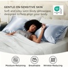 image:imageBedsure Satin Pillowcases Similar to Silk Pillow Cases Queen Size Set of 2 Pure White Cooling Pillow Case for Sleeping Women with Envelope Closure Gifts for Women Men 20x30 Inches 2pcs23  Stone Blue