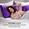 image:imageBedsure Satin Pillowcases Similar to Silk Pillow Cases Queen Size Set of 2 Pure White Cooling Pillow Case for Sleeping Women with Envelope Closure Gifts for Women Men 20x30 Inches 2pcs10  Purple