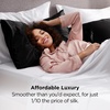 image:imageBedsure Satin Pillowcases Similar to Silk Pillow Cases Queen Size Set of 2 Pure White Cooling Pillow Case for Sleeping Women with Envelope Closure Gifts for Women Men 20x30 Inches 2pcs06  Black