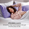 image:imageBedsure Satin Pillowcases Similar to Silk Pillow Cases Queen Size Set of 2 Pure White Cooling Pillow Case for Sleeping Women with Envelope Closure Gifts for Women Men 20x30 Inches 2pcs26  Lilac