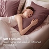 image:imageBedsure Satin Pillowcases Similar to Silk Pillow Cases Queen Size Set of 2 Pure White Cooling Pillow Case for Sleeping Women with Envelope Closure Gifts for Women Men 20x30 Inches 2pcs27  Nostalgia Rose