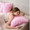 image:imageBedsure Satin Pillowcases Similar to Silk Pillow Cases Queen Size Set of 2 Pure White Cooling Pillow Case for Sleeping Women with Envelope Closure Gifts for Women Men 20x30 Inches 2pcs04  Pink