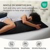 image:imageBedsure Satin Pillowcases Similar to Silk Pillow Cases Queen Size Set of 2 Pure White Cooling Pillow Case for Sleeping Women with Envelope Closure Gifts for Women Men 20x30 Inches 2pcs06  Black