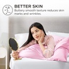 image:imageBedsure Satin Pillowcases Similar to Silk Pillow Cases Queen Size Set of 2 Pure White Cooling Pillow Case for Sleeping Women with Envelope Closure Gifts for Women Men 20x30 Inches 2pcs04  Pink