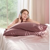 image:imageBedsure Satin Pillowcases Similar to Silk Pillow Cases Queen Size Set of 2 Pure White Cooling Pillow Case for Sleeping Women with Envelope Closure Gifts for Women Men 20x30 Inches 2pcs27  Nostalgia Rose