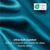 image:imageBedsure Satin Pillowcases Similar to Silk Pillow Cases Queen Size Set of 2 Pure White Cooling Pillow Case for Sleeping Women with Envelope Closure Gifts for Women Men 20x30 Inches 2pcs14  Teal