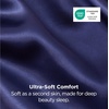 image:imageBedsure Satin Pillowcases Similar to Silk Pillow Cases Queen Size Set of 2 Pure White Cooling Pillow Case for Sleeping Women with Envelope Closure Gifts for Women Men 20x30 Inches 2pcs08  Navy