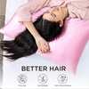 image:imageBedsure Satin Pillowcases Similar to Silk Pillow Cases Queen Size Set of 2 Pure White Cooling Pillow Case for Sleeping Women with Envelope Closure Gifts for Women Men 20x30 Inches 2pcs04  Pink