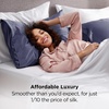 image:imageBedsure Satin Pillowcases Similar to Silk Pillow Cases Queen Size Set of 2 Pure White Cooling Pillow Case for Sleeping Women with Envelope Closure Gifts for Women Men 20x30 Inches 2pcs24  Blue Granite