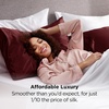 image:imageBedsure Satin Pillowcases Similar to Silk Pillow Cases Queen Size Set of 2 Pure White Cooling Pillow Case for Sleeping Women with Envelope Closure Gifts for Women Men 20x30 Inches 2pcs12  Burgundy
