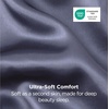 image:imageBedsure Satin Pillowcases Similar to Silk Pillow Cases Queen Size Set of 2 Pure White Cooling Pillow Case for Sleeping Women with Envelope Closure Gifts for Women Men 20x30 Inches 2pcs24  Blue Granite
