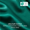 image:imageBedsure Satin Pillowcases Similar to Silk Pillow Cases Queen Size Set of 2 Pure White Cooling Pillow Case for Sleeping Women with Envelope Closure Gifts for Women Men 20x30 Inches 2pcs30  Dark Green