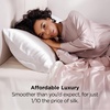 image:imageBedsure Satin Pillowcases Similar to Silk Pillow Cases Queen Size Set of 2 Pure White Cooling Pillow Case for Sleeping Women with Envelope Closure Gifts for Women Men 20x30 Inches 2pcs02  Pure White