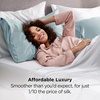 image:imageBedsure Satin Pillowcases Similar to Silk Pillow Cases Queen Size Set of 2 Pure White Cooling Pillow Case for Sleeping Women with Envelope Closure Gifts for Women Men 20x30 Inches 2pcs11  Light Turquoise