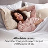 image:imageBedsure Satin Pillowcases Similar to Silk Pillow Cases Queen Size Set of 2 Pure White Cooling Pillow Case for Sleeping Women with Envelope Closure Gifts for Women Men 20x30 Inches 2pcs03  Beige