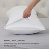image:imageBedsure Satin Pillowcases Similar to Silk Pillow Cases Queen Size Set of 2 Pure White Cooling Pillow Case for Sleeping Women with Envelope Closure Gifts for Women Men 20x30 Inches 2pcs02  Pure White