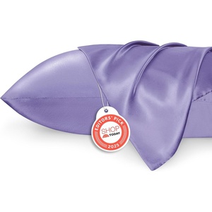 image:imageBedsure Satin Pillowcases Similar to Silk Pillow Cases Queen Size Set of 2 Pure White Cooling Pillow Case for Sleeping Women with Envelope Closure Gifts for Women Men 20x30 Inches 2pcs26  Lilac