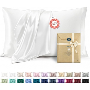 image:imageBedsure Satin Pillowcases Similar to Silk Pillow Cases Queen Size Set of 2 Pure White Cooling Pillow Case for Sleeping Women with Envelope Closure Gifts for Women Men 20x30 Inches 2pcs02  Pure White