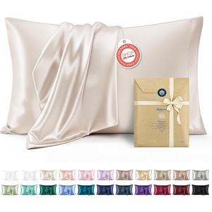 image:imageBedsure Satin Pillowcases Similar to Silk Pillow Cases Queen Size Set of 2 Pure White Cooling Pillow Case for Sleeping Women with Envelope Closure Gifts for Women Men 20x30 Inches 2pcs03  Beige