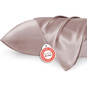 image:imageBedsure Satin Pillowcases Similar to Silk Pillow Cases Queen Size Set of 2 Pure White Cooling Pillow Case for Sleeping Women with Envelope Closure Gifts for Women Men 20x30 Inches 2pcs19  Dusty Rose