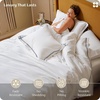 image:imageBedsure 100 Giza Egyptian Cotton Duvet Cover Queen Size Luxury Hotel Duvet Cover PureWoven Soft amp Breathable Sateen Bedding Set for AllSeason 3 Pieces 90x90 Gradient Blue03  Navy Blue