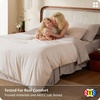 image:imageBedsure 100 Organically Grown Bamboo Viscose Duvet Cover Set Queen Size  Cooling Bedding Set for Hot Sleepers  PureWoven Luxury Silky Soft  No Insert  2 Pillow Shams Olive Green 90x90Beige