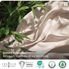 image:imageBedsure 100 Organically Grown Bamboo Viscose Duvet Cover Set Queen Size  Cooling Bedding Set for Hot Sleepers  PureWoven Luxury Silky Soft  No Insert  2 Pillow Shams Olive Green 90x90Beige