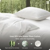 image:imageBedsure 100 Organically Grown Bamboo Viscose Duvet Cover Set Queen Size  Cooling Bedding Set for Hot Sleepers  PureWoven Luxury Silky Soft  No Insert  2 Pillow Shams Olive Green 90x90White