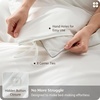 image:imageBedsure 100 Organically Grown Bamboo Viscose Duvet Cover Set Queen Size  Cooling Bedding Set for Hot Sleepers  PureWoven Luxury Silky Soft  No Insert  2 Pillow Shams Olive Green 90x90White