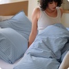 image:imageBedsure Striped Duvet Cover Queen 100 Washed Cotton Duvet Cover LinenLike PureWoven with Reversible YarnDyed Design amp DoubleStitch Craft 3Piece with Zipper Closure Stripes White 90x9004  Stripes  Cornflower Blue
