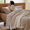 image:imageBedsure Striped Duvet Cover Queen 100 Washed Cotton Duvet Cover LinenLike PureWoven with Reversible YarnDyed Design amp DoubleStitch Craft 3Piece with Zipper Closure Stripes White 90x9002  Stripes  Linen