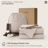 image:imageBedsure Striped Duvet Cover Queen 100 Washed Cotton Duvet Cover LinenLike PureWoven with Reversible YarnDyed Design amp DoubleStitch Craft 3Piece with Zipper Closure Stripes White 90x9002  Stripes  Linen