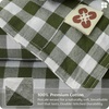 image:imageBedsure Striped Duvet Cover Queen 100 Washed Cotton Duvet Cover LinenLike PureWoven with Reversible YarnDyed Design amp DoubleStitch Craft 3Piece with Zipper Closure Stripes White 90x9007  Gingham  Olive Green