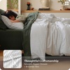 image:imageBedsure Striped Duvet Cover Queen 100 Washed Cotton Duvet Cover LinenLike PureWoven with Reversible YarnDyed Design amp DoubleStitch Craft 3Piece with Zipper Closure Stripes White 90x9001  Stripes  White