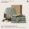 image:imageBedsure Striped Duvet Cover Queen 100 Washed Cotton Duvet Cover LinenLike PureWoven with Reversible YarnDyed Design amp DoubleStitch Craft 3Piece with Zipper Closure Stripes White 90x9007  Gingham  Olive Green